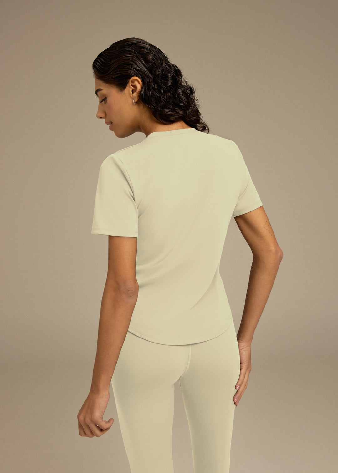Womens Softskin Curved Hem T-Shirt