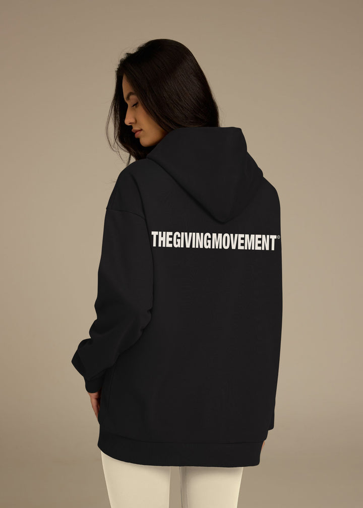 Cotton Oversized Zip Hoodie