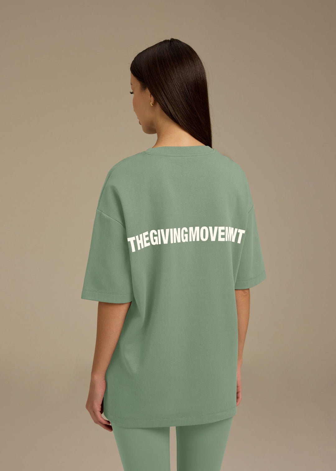 Unisex Cotton Luxe Oversized T Shirt - Misty Green