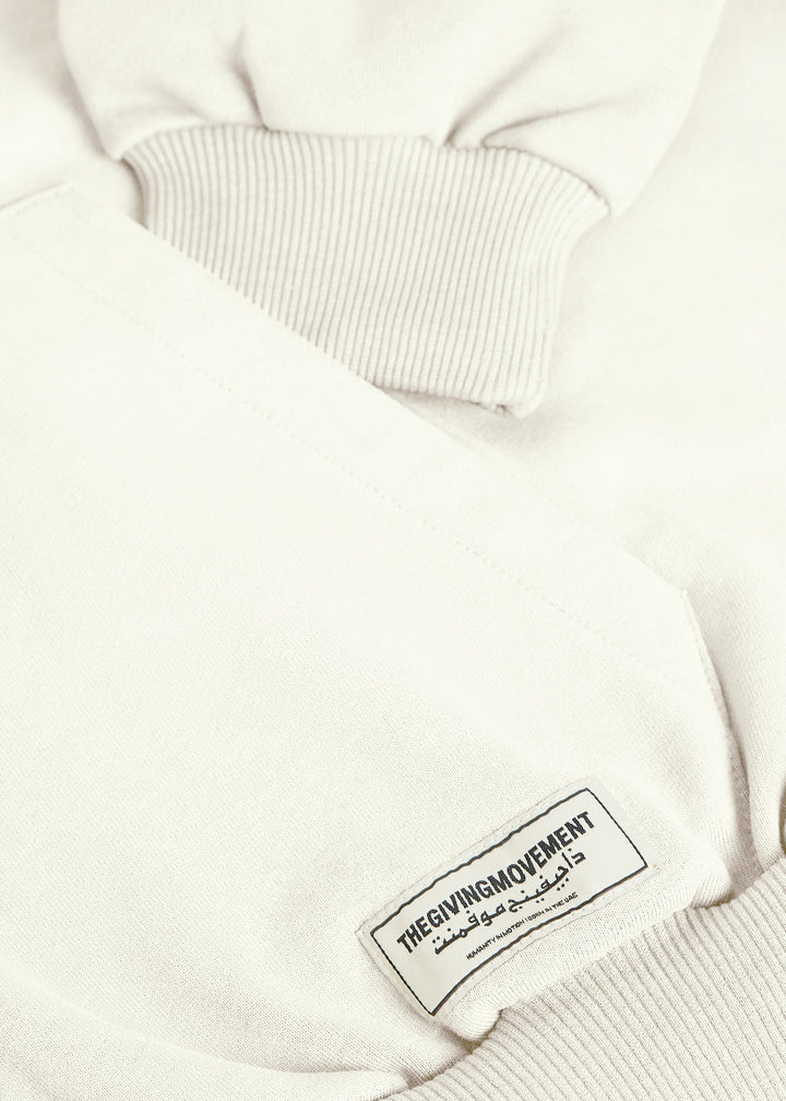 Cotton Oversized Boxy Hoodie - Curve Print