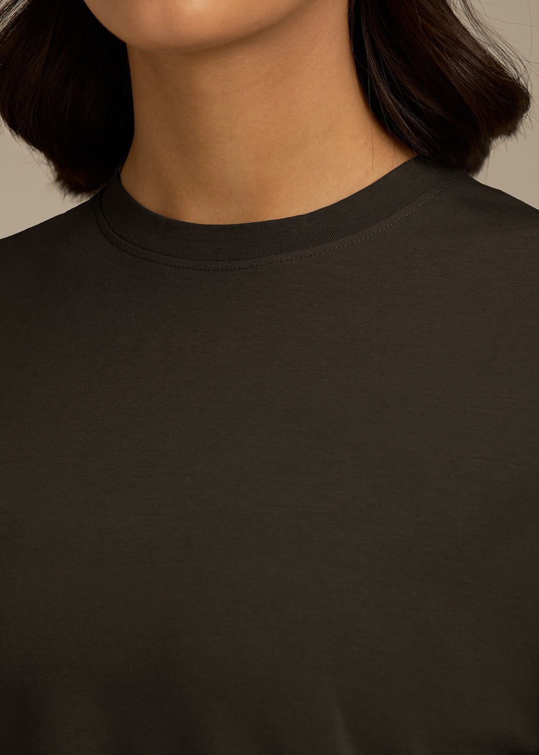 Womens Light Cotton Luxe Womens Relaxed Fit T-Shirt - Aqua Blue