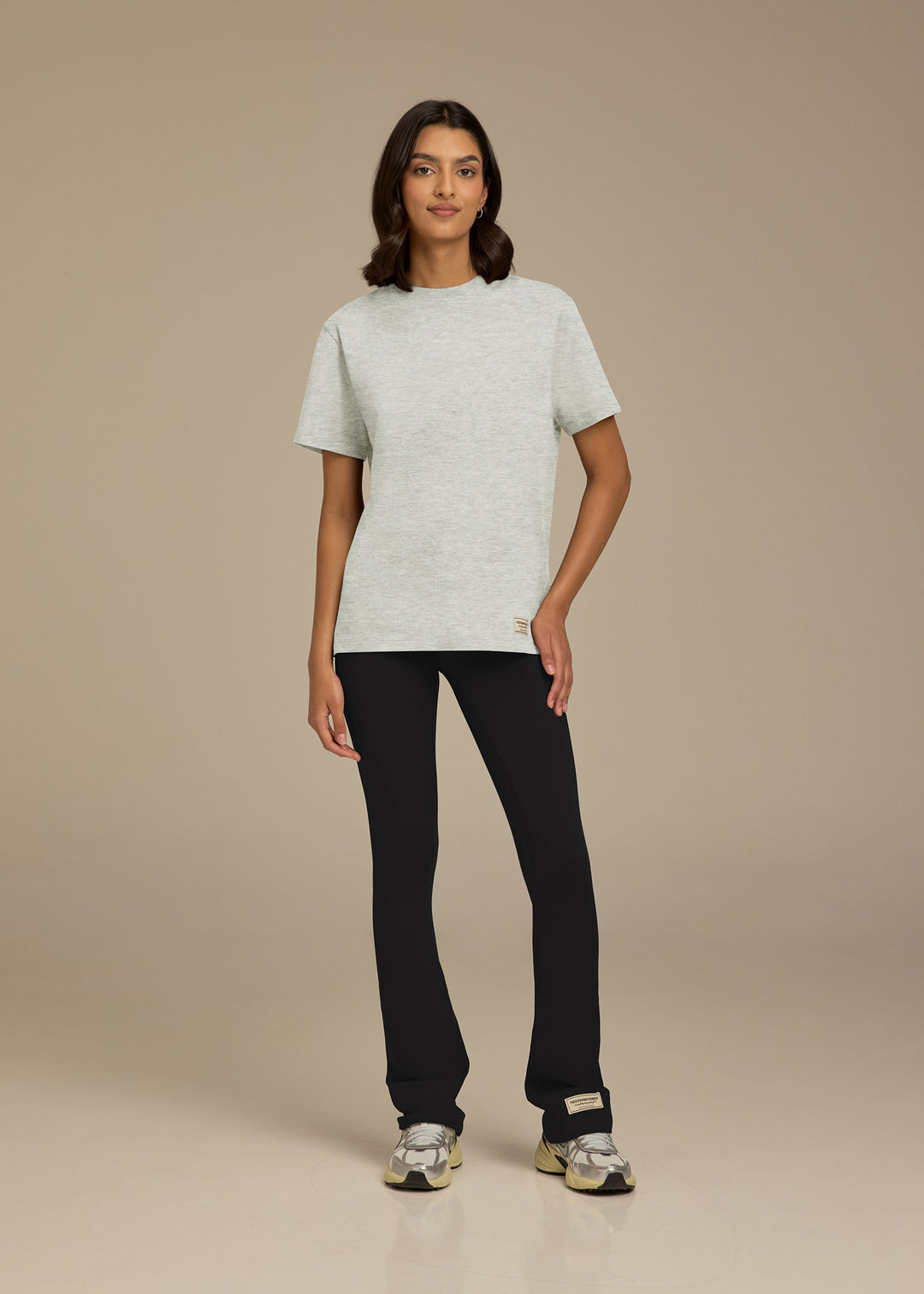 Womens Light Cotton Luxe Womens Relaxed Fit T-Shirt - Aqua Blue