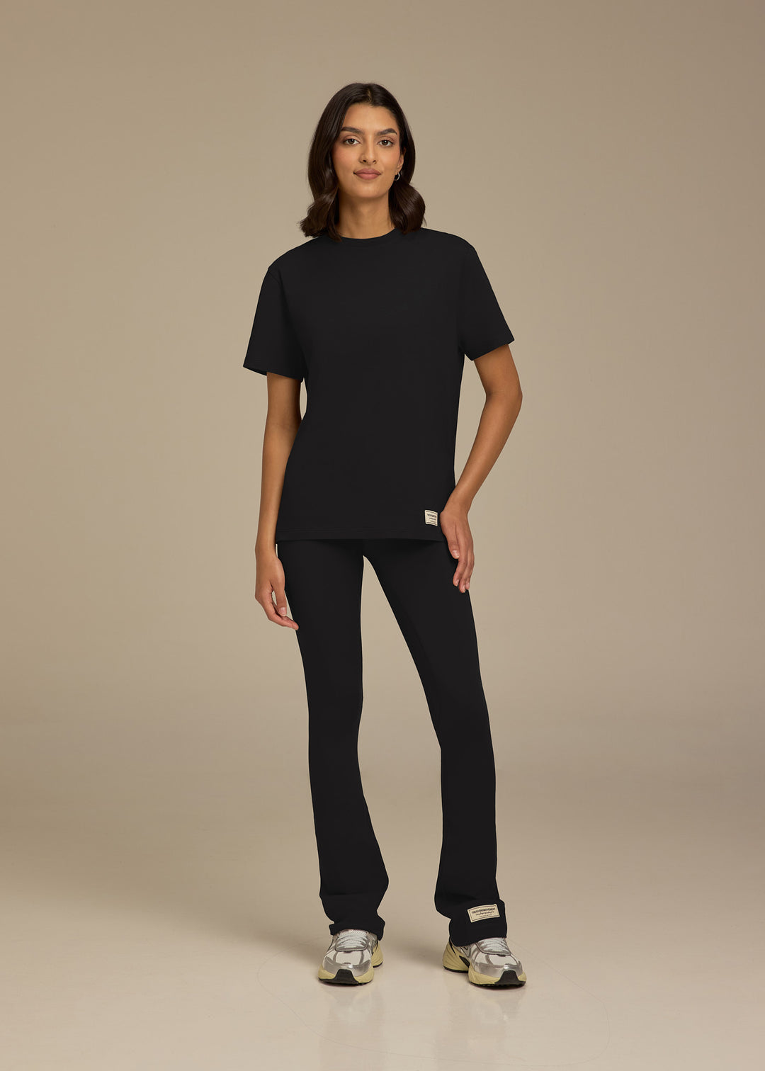 Womens Light Cotton Luxe Womens Relaxed Fit T-Shirt - Aqua Blue