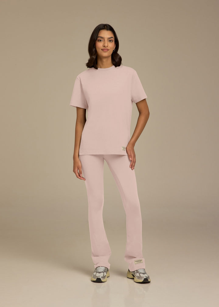 Womens Light Cotton Luxe Womens Relaxed Fit T-Shirt - Aqua Blue