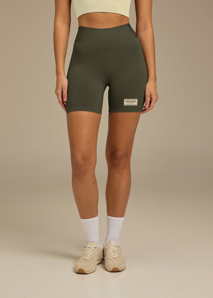 Softskin Biker Shorts - Olive