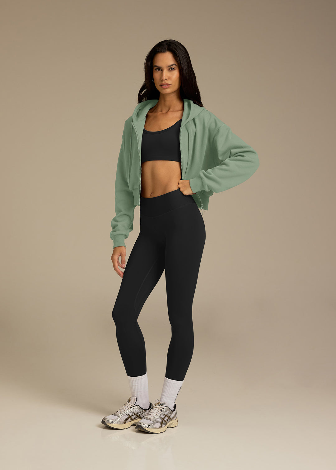 Batwing Zip Sleeve Hoodie